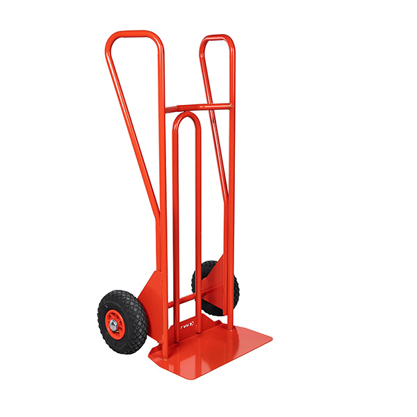 Transportkarre Aus Stahl Mit Geschlossenen Griffen Und Feststehender Schürze – Max. Tragkraft 250 Kg – Pannensichere Räder - 810210022