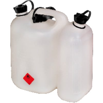 Kraftstoffdoppelkanister PROFI 5,5 + 3 l natur HDPE L316xB145xH312mm