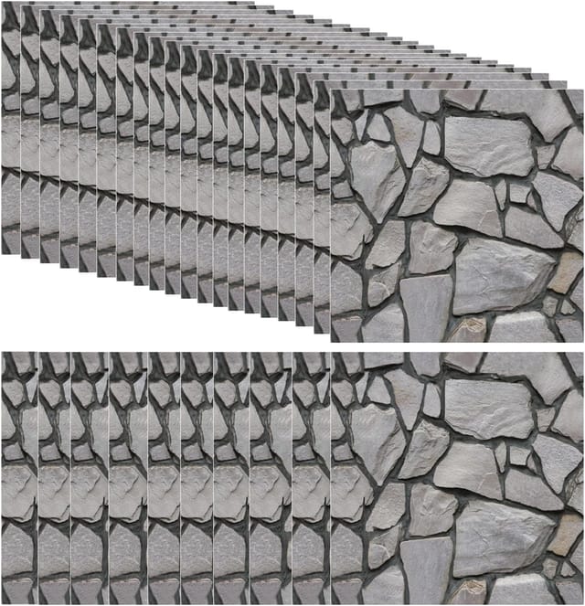 30-teiliges 3d-ziegelstein-wandtapeten-set (30 X 30 Cm), Selbstklebende Pvc-wandfliesen, 3d-wandpaneele, Dekorative Wandverkleidung