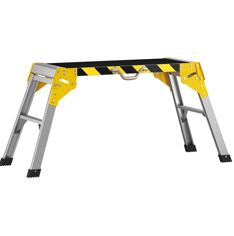 Klappbare Werkbank Aus Aluminium, 110 X 32 X 50 Cm, Rutschfest, 150 Kg, Schwarz Havrya