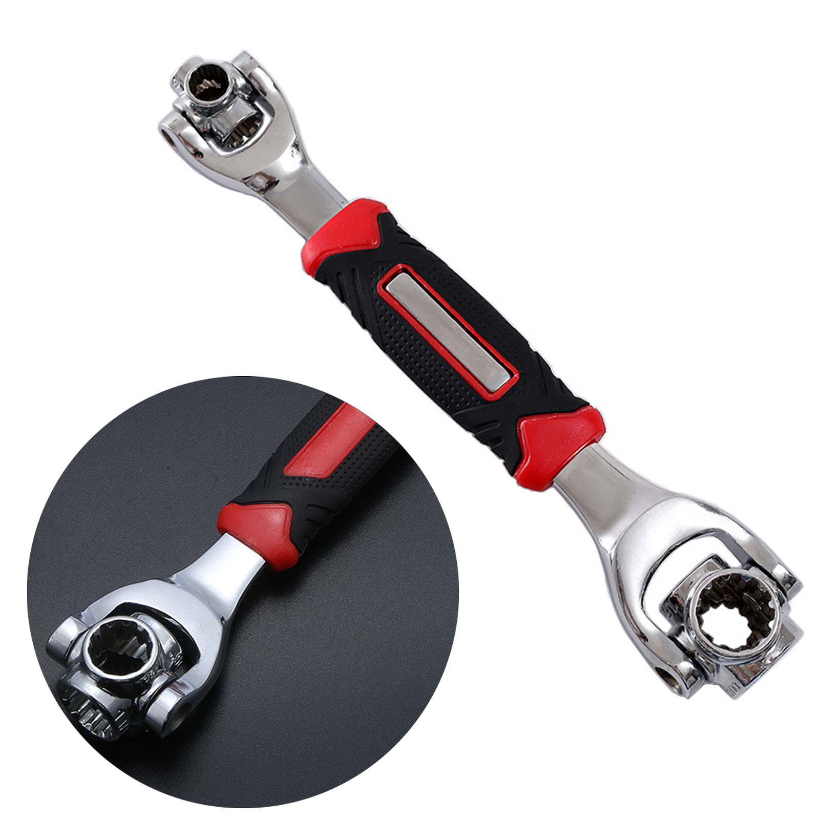 Clé À Douille Multifonctionnelle 48 En 1 Avec Tête Rotative À 360° Pour L'Entretien