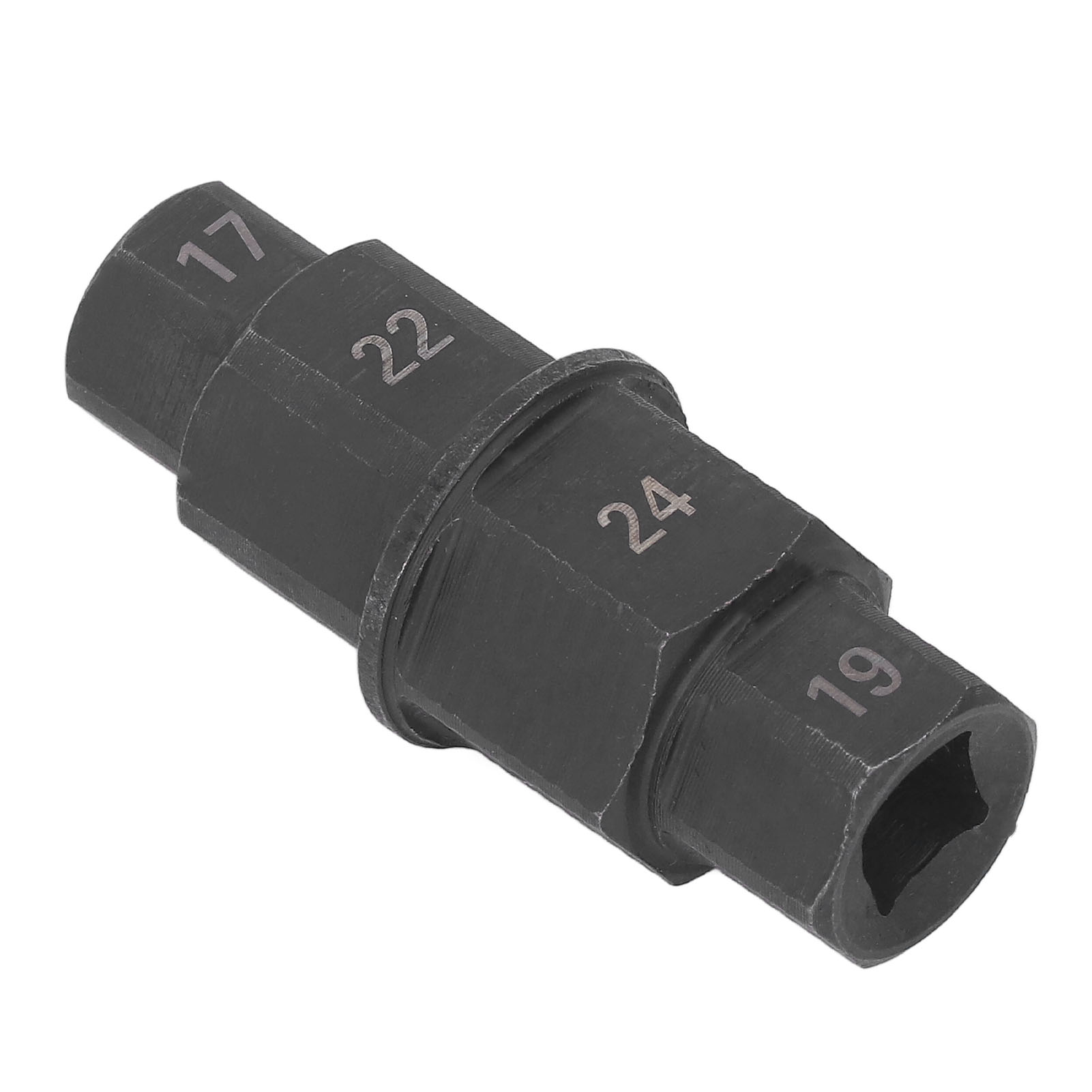 Clé Hexagonale Pour Axe De Roue Avant De Moto, Spécialement Conçue Pour Le Démontage De L'Axe (17, 19, 22 Et 24 Mm), Noire.
