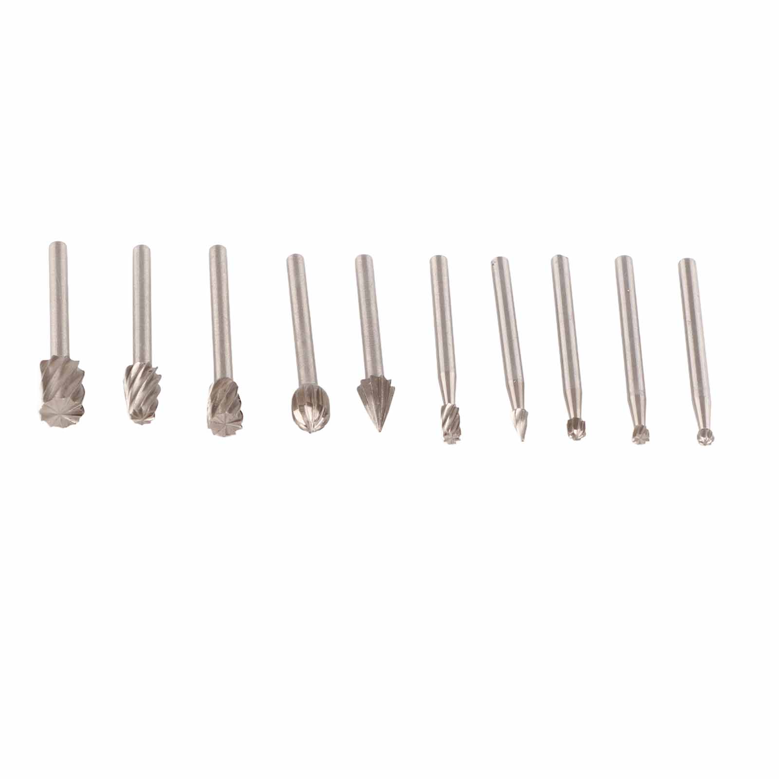Limes Rotatives En Acier Rapide Pour Le Travail Du Bois, Râpes À Sculpter Pour Outils Électriques, Gravure Sur Bois, Lot De 10