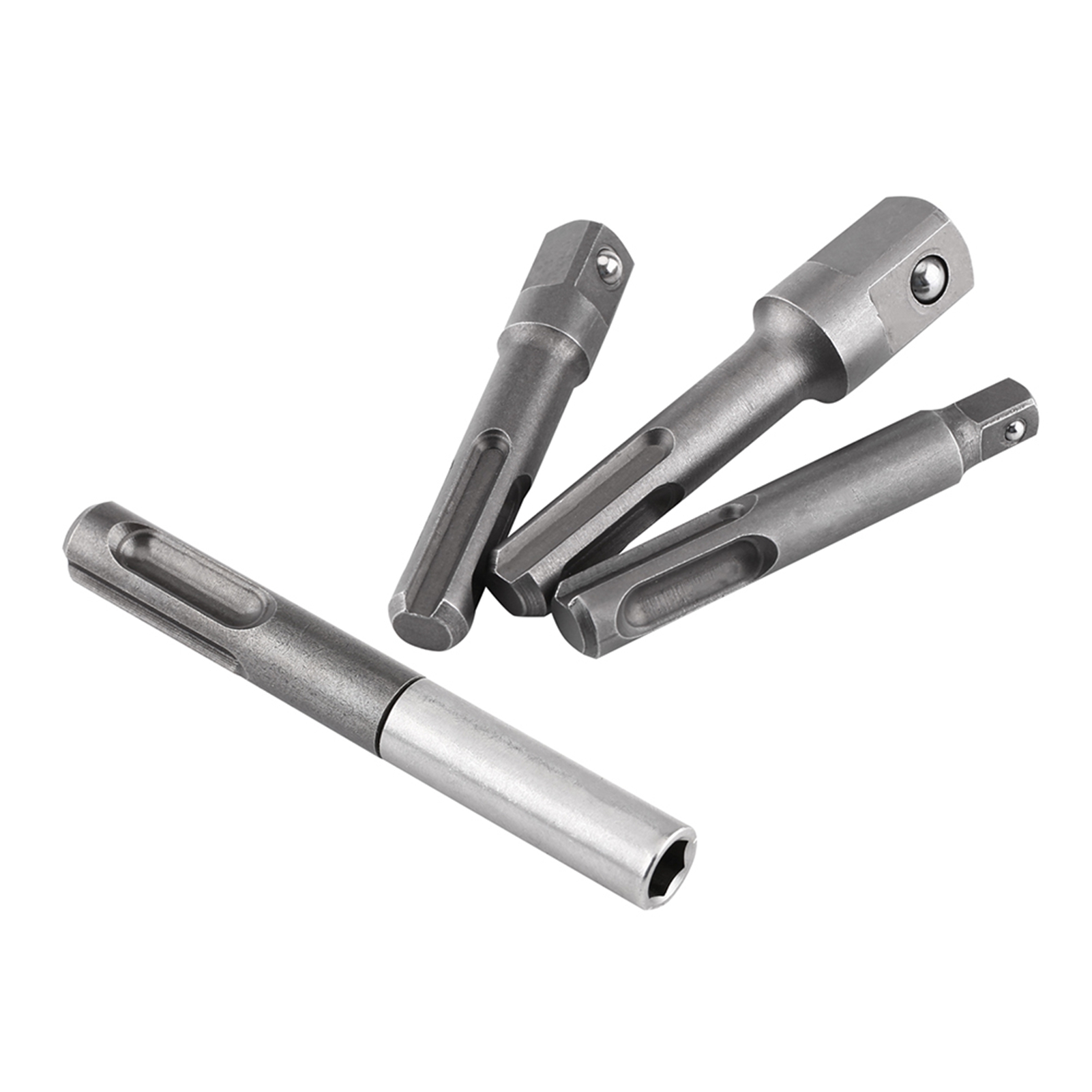 Adaptateur Pour Douille Hexagonale Sds Plus Vers Douille Hexagonale 1/4" Et Rallonge Pour Foret Carré 1/4", 3/8" Et 1/2".