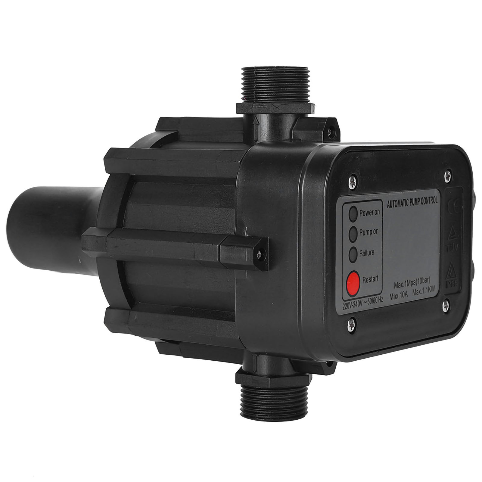 Pressostat Auto-amorçant Noir 220 V Avec Régulateur De Pression Automatique