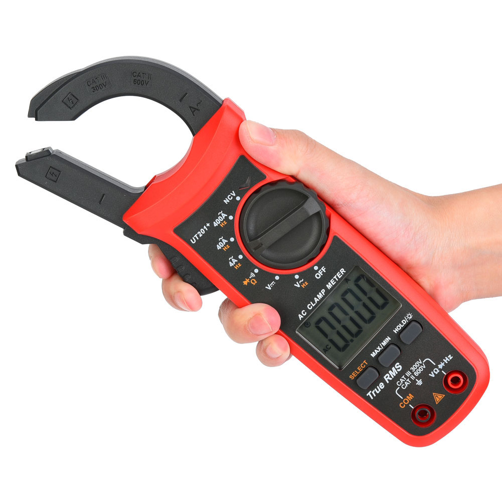 Pince Ampèremétrique Numérique Portable Lcd Uni T Ut201+ - Testeur De Courant Et De Tension Ac/dc