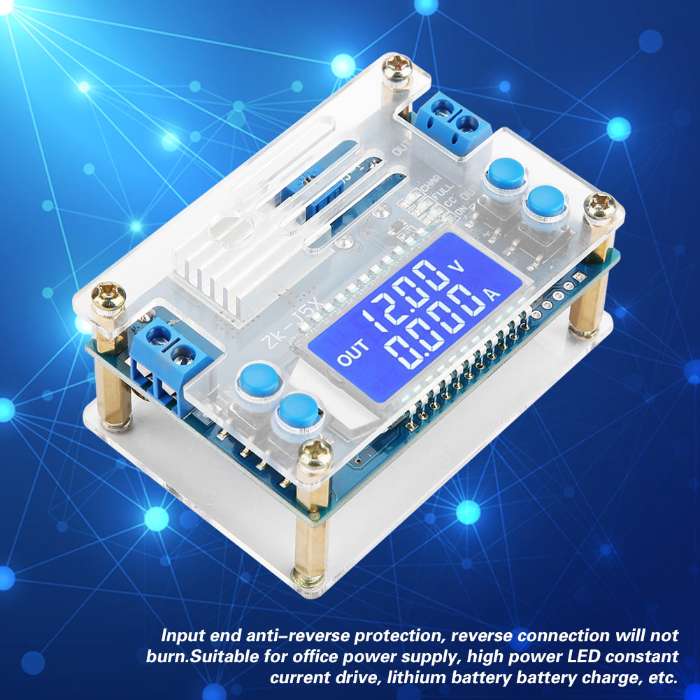 Module Abaisseur De Courant À Tension Constante Réglable Dc-dc Avec Affichage Lcd 5 A