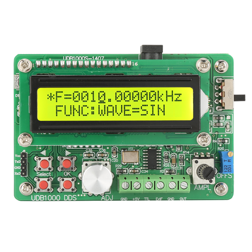 Module Générateur De Signaux Fonctionnels De Forme D'Onde Udb1005s Ac100-240v Dds (5 Mhz, Prise Ue)