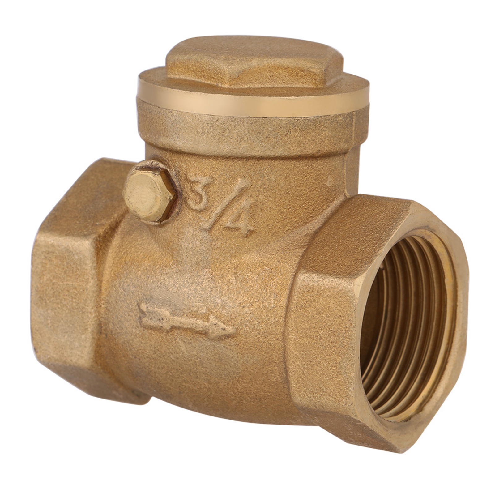 Clapet Anti-retour À Battant En Laiton, Filetage Femelle Dn20, 232 Psi, Empêchant Le Refoulement D'Eau.