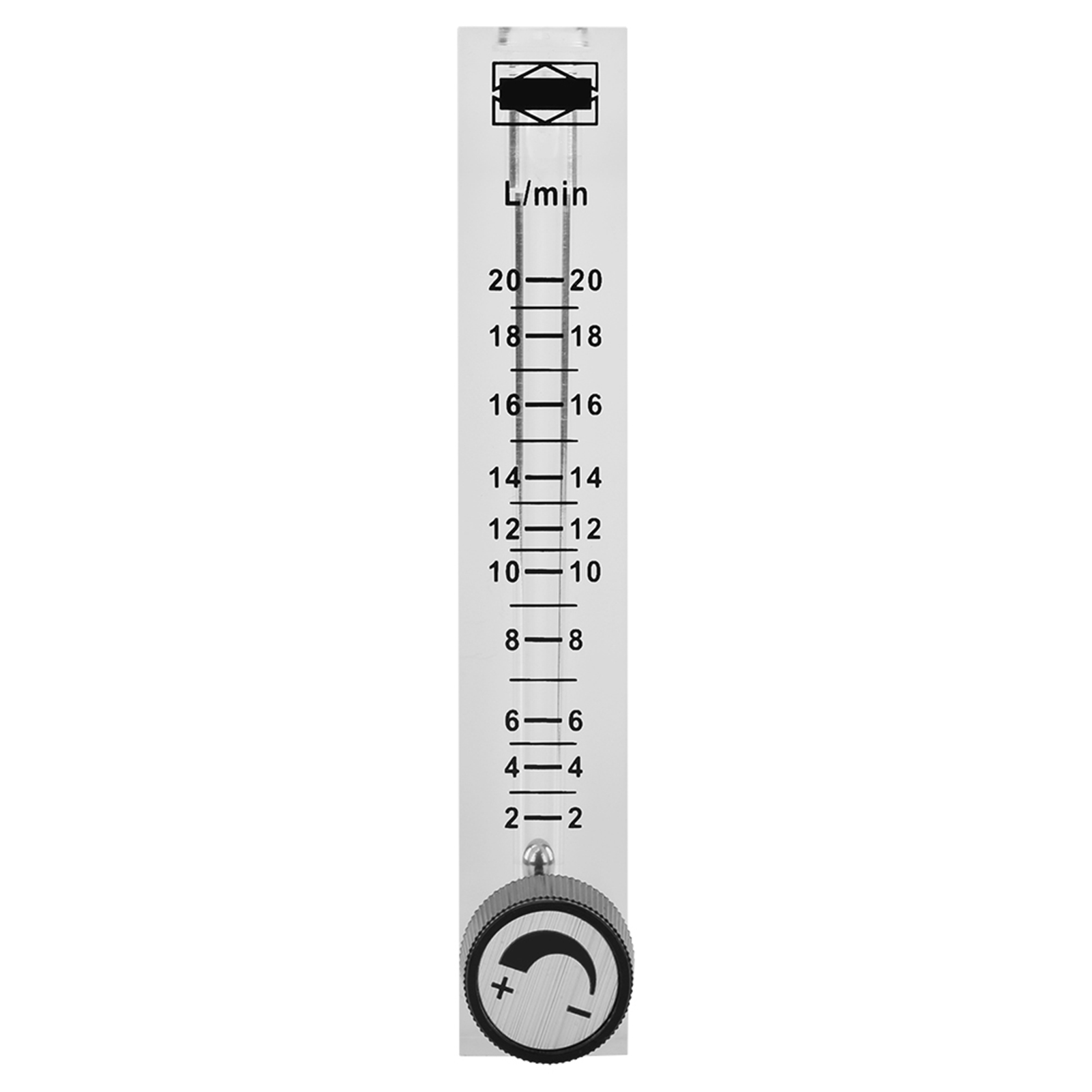 Débitmètre Lzq-7 2-20 Lpm Avec Vanne De Régulation Pour Oxygène/air/gaz