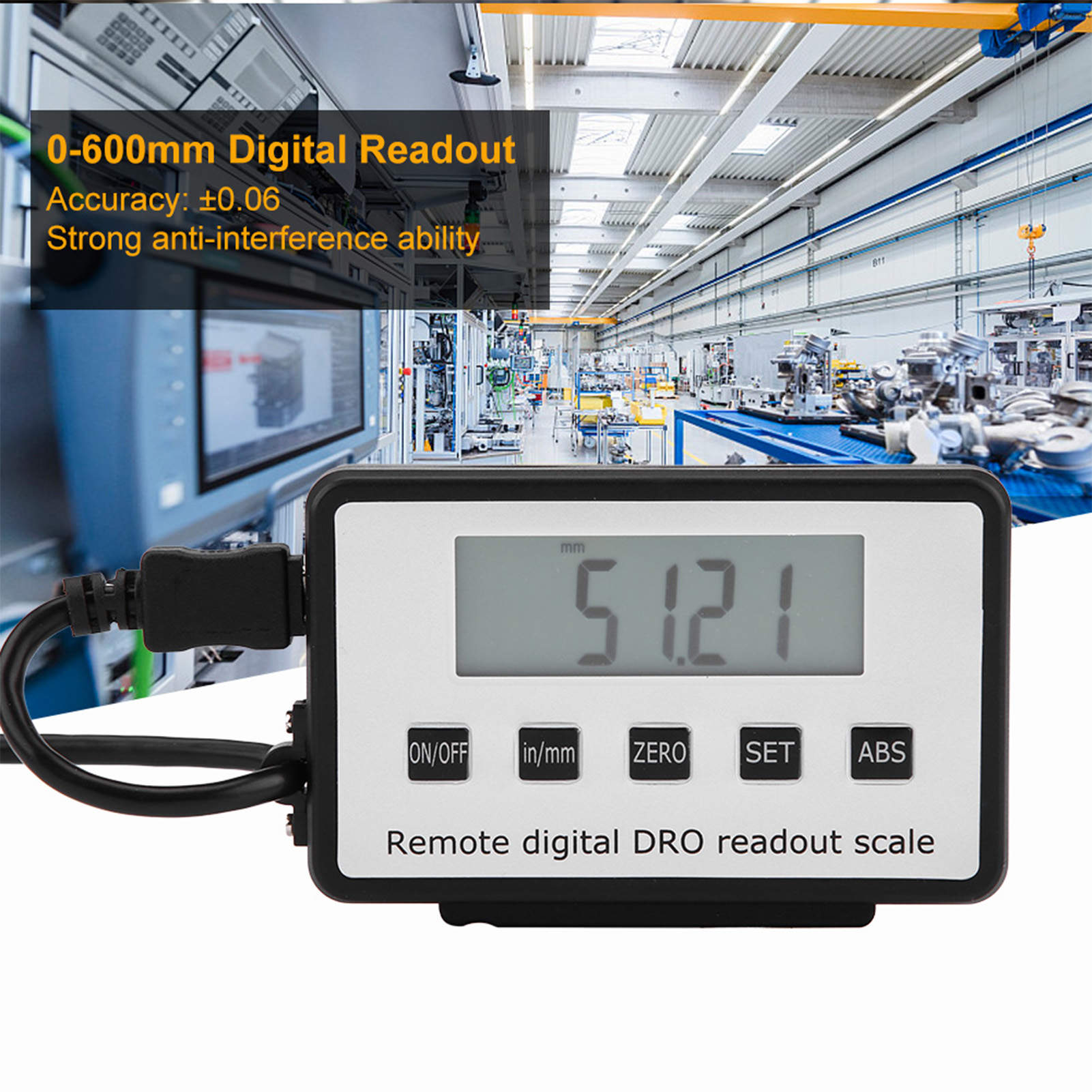 Kit D'Affichage Lcd Avec Échelle Linéaire Numérique Précise De 0 À 600 Mm Pour Fraiseuses Et Tours