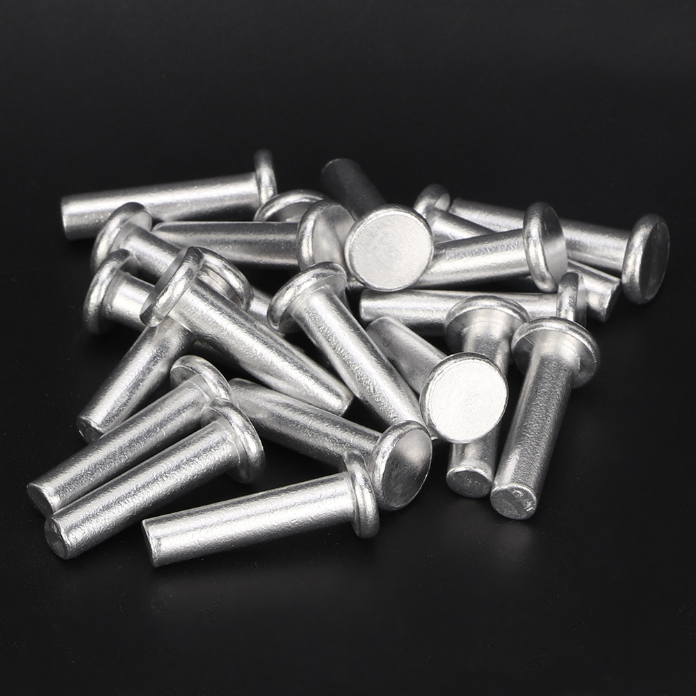 20 Rivets En Aluminium À Tête Plate Gb867 M6 (m6 25)