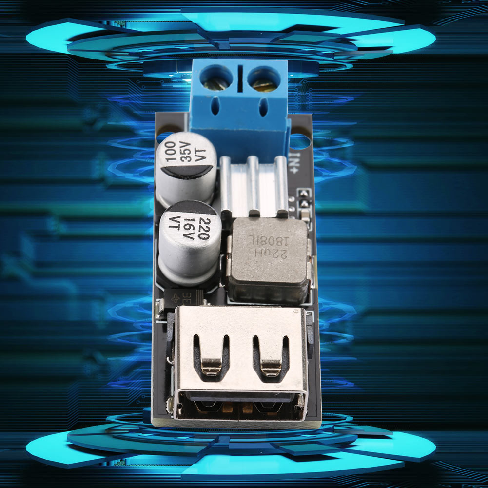 Module D'Alimentation Abaisseur De Tension Cc-cc Buck 12 V/24 V/6-32 V Vers 5 V Avec Charge Rapide Usb Qc3.0