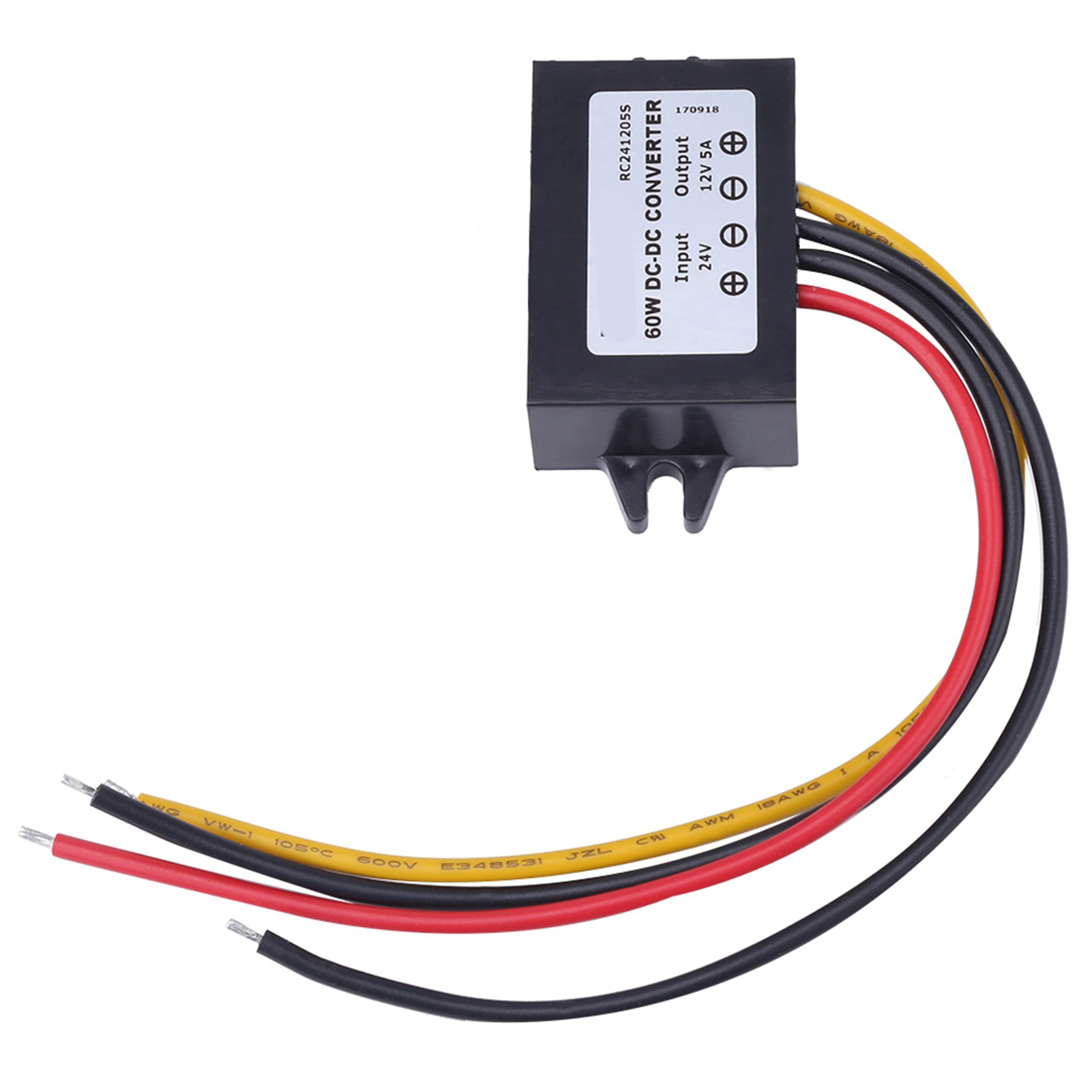 Convertisseur Abaisseur Dc 24 V Vers 12 V 5 A 60 W, Module Régulateur De Tension Buck Étanche Ip68