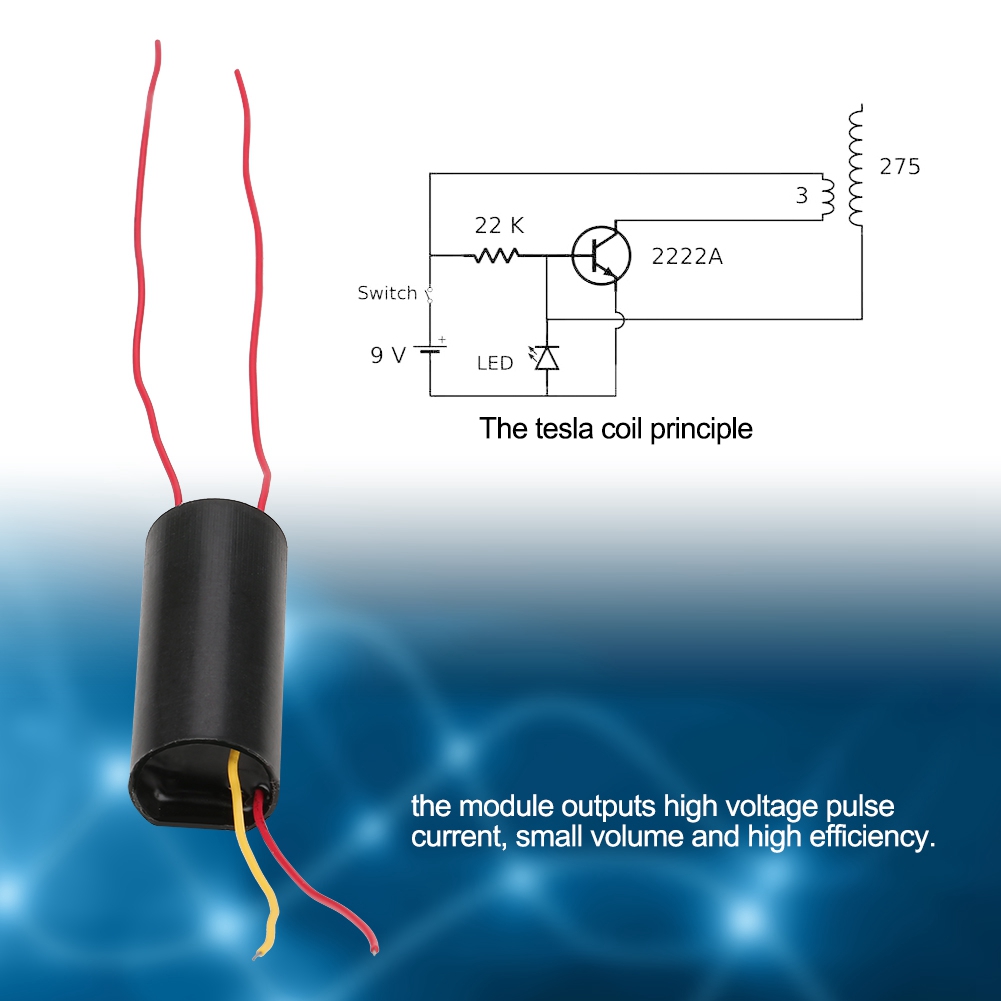 Générateur D'Impulsions Haute Tension Cc 3v-4,8v, Module D'Allumage Par Impulsion À Arc Super (forme Ronde)