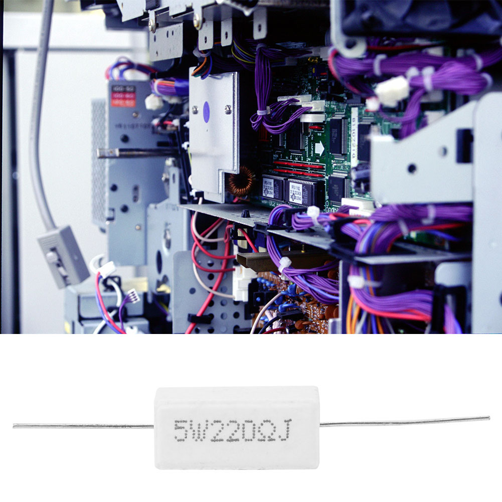 10 Résistances Cimentées De Puissance 5 W (220 Ω) - Composants Électroniques