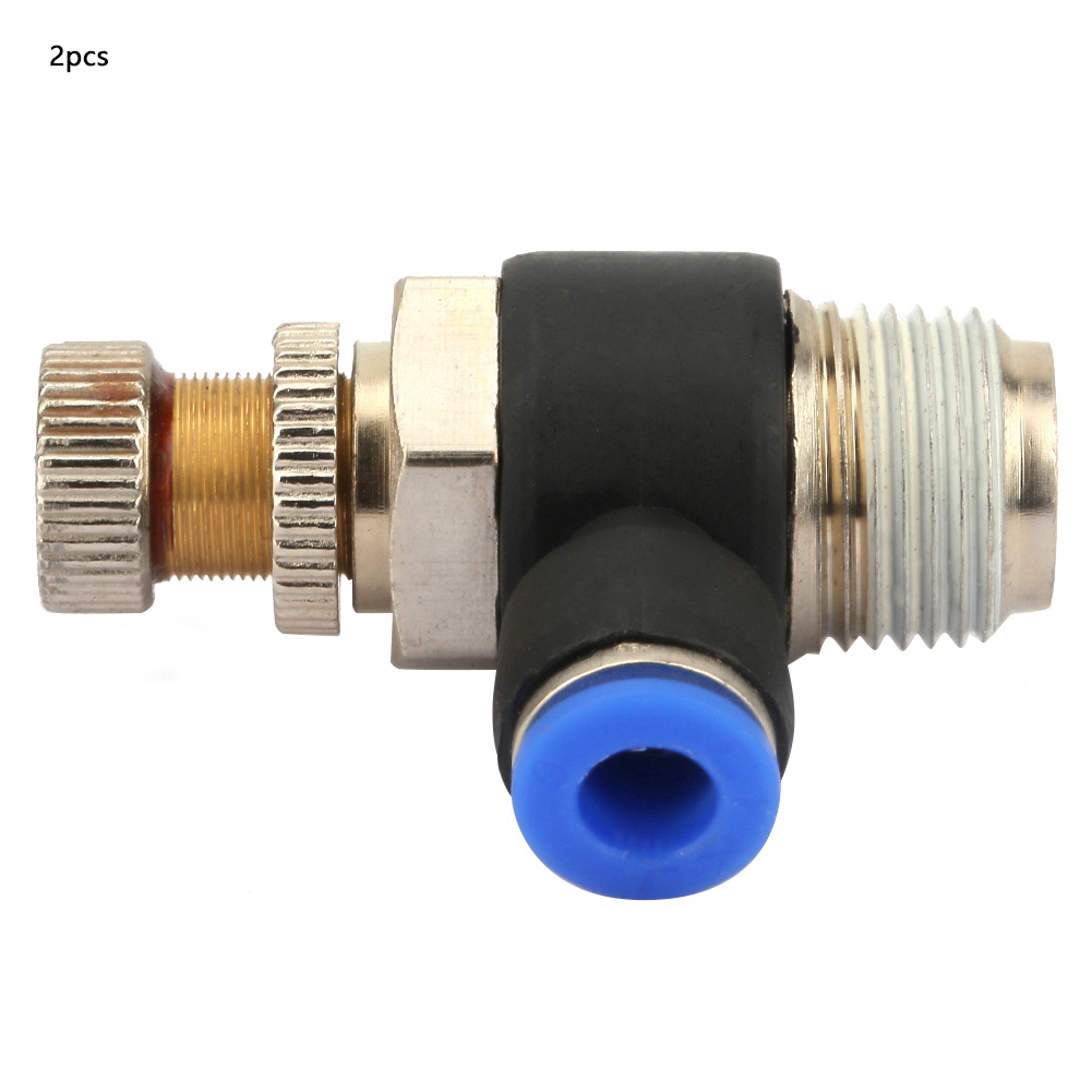 2 Pièces Contrôleur De Débit D'Air Pour Tuyau Pneumatique Sl6-04