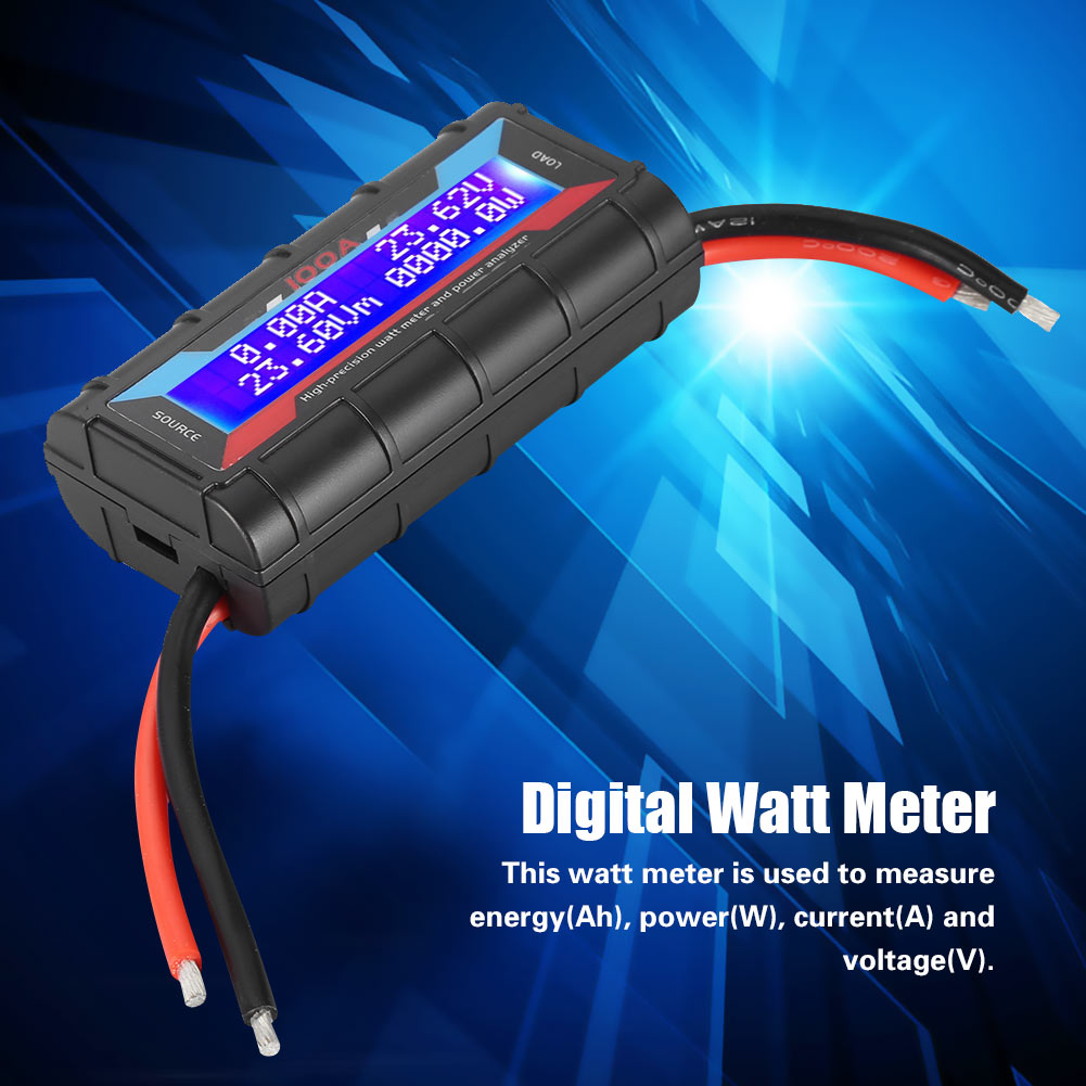 Wattmètre Numérique Haute Précision 60 V/100 A, Analyseur De Puissance, Voltmètre-ampèremètre Rc