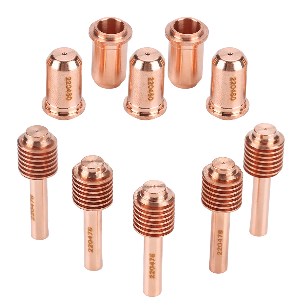 5 Électrodes 220478 Et 5 Buses 220480 : Consommables Pour Chalumeau De Découpe Plasma Max30