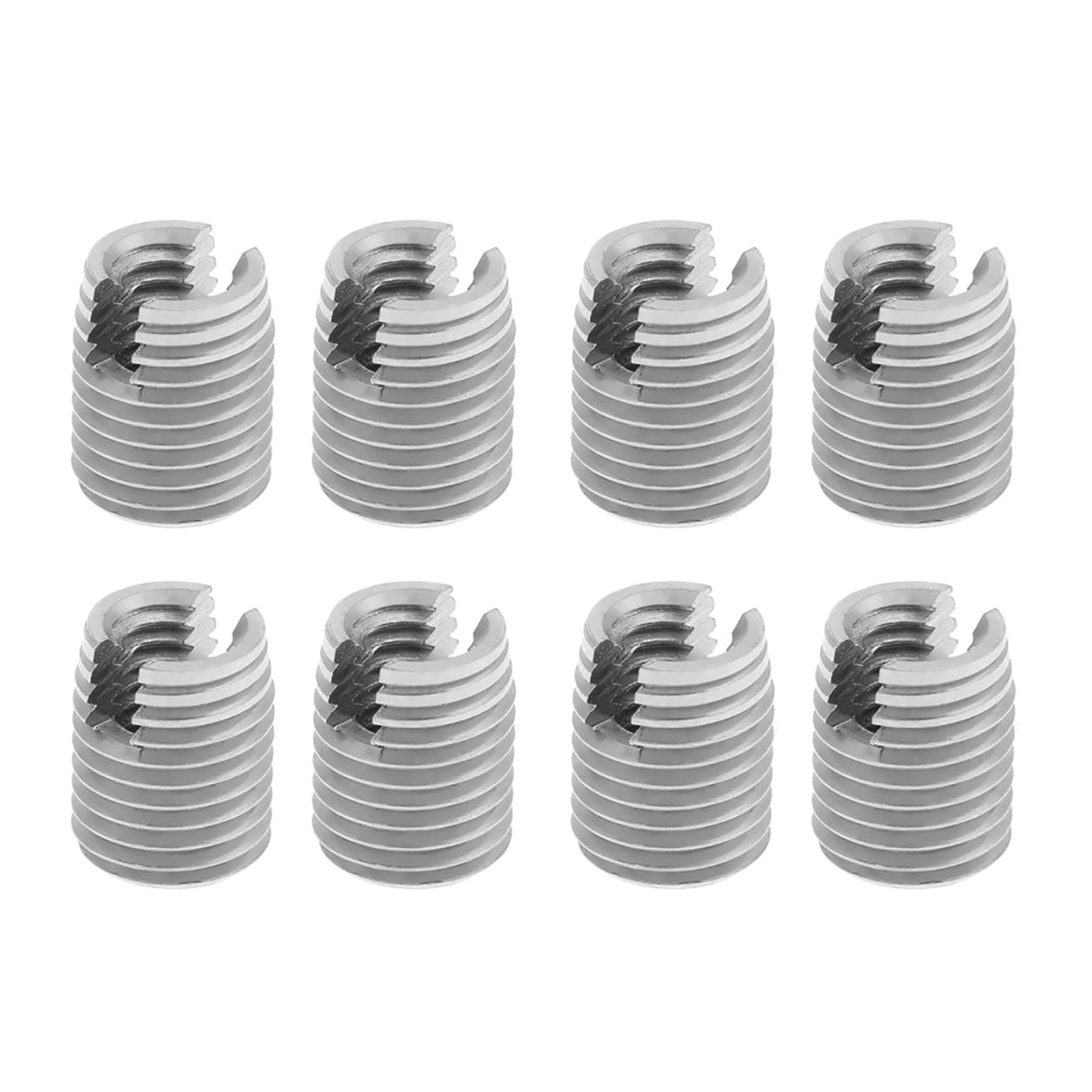 Lot De 20 Inserts Filetés Autotaraudeurs Fendus En Métal M4 X 8 Mm