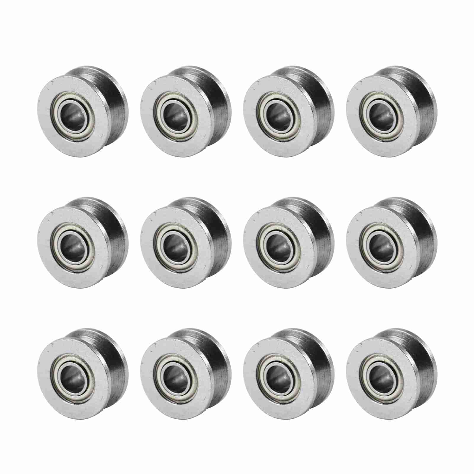 Lot De 10 Poulies À Gorge En V V624zz Pour Système De Mouvement Linéaire Sur Rail, 4 X 13 X 6 Mm