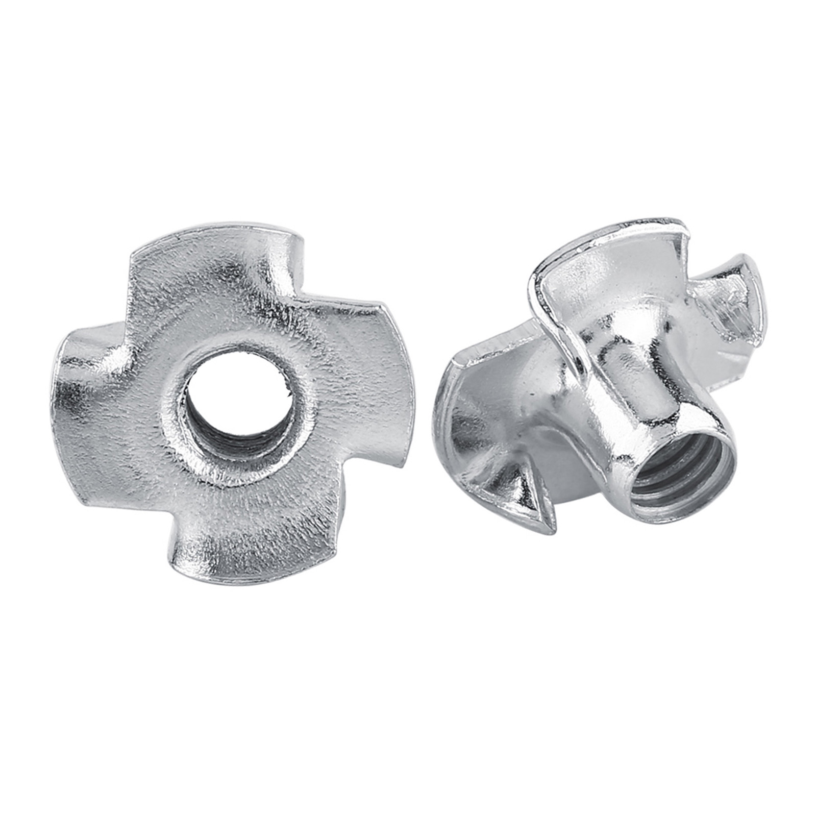 Écrous En T En Acier Au Carbone À Quatre Griffes, Pièces Captives Pour Le Travail Du Bois (m8 X 30 Pièces)