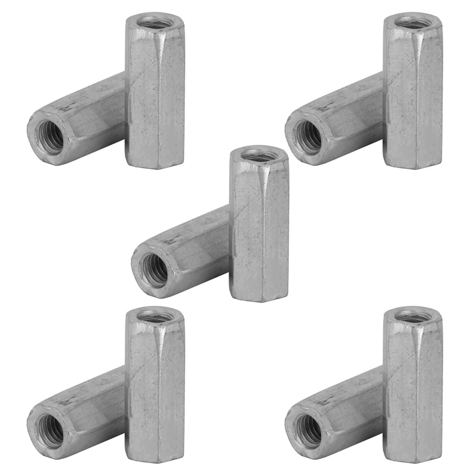 10 Pièces Écrous Longs À Douille Hexagonale, Fixations Filetées D'Écartement (m6 25)