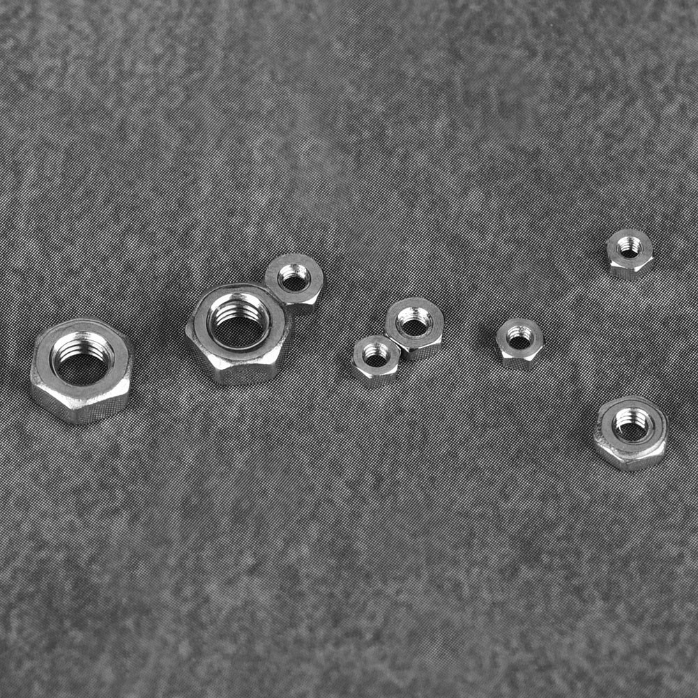 140 Écrous Hexagonaux En Acier Inoxydable À Filetage M1/m1.2/m1.4/m1.6/m2/m2.5/m3