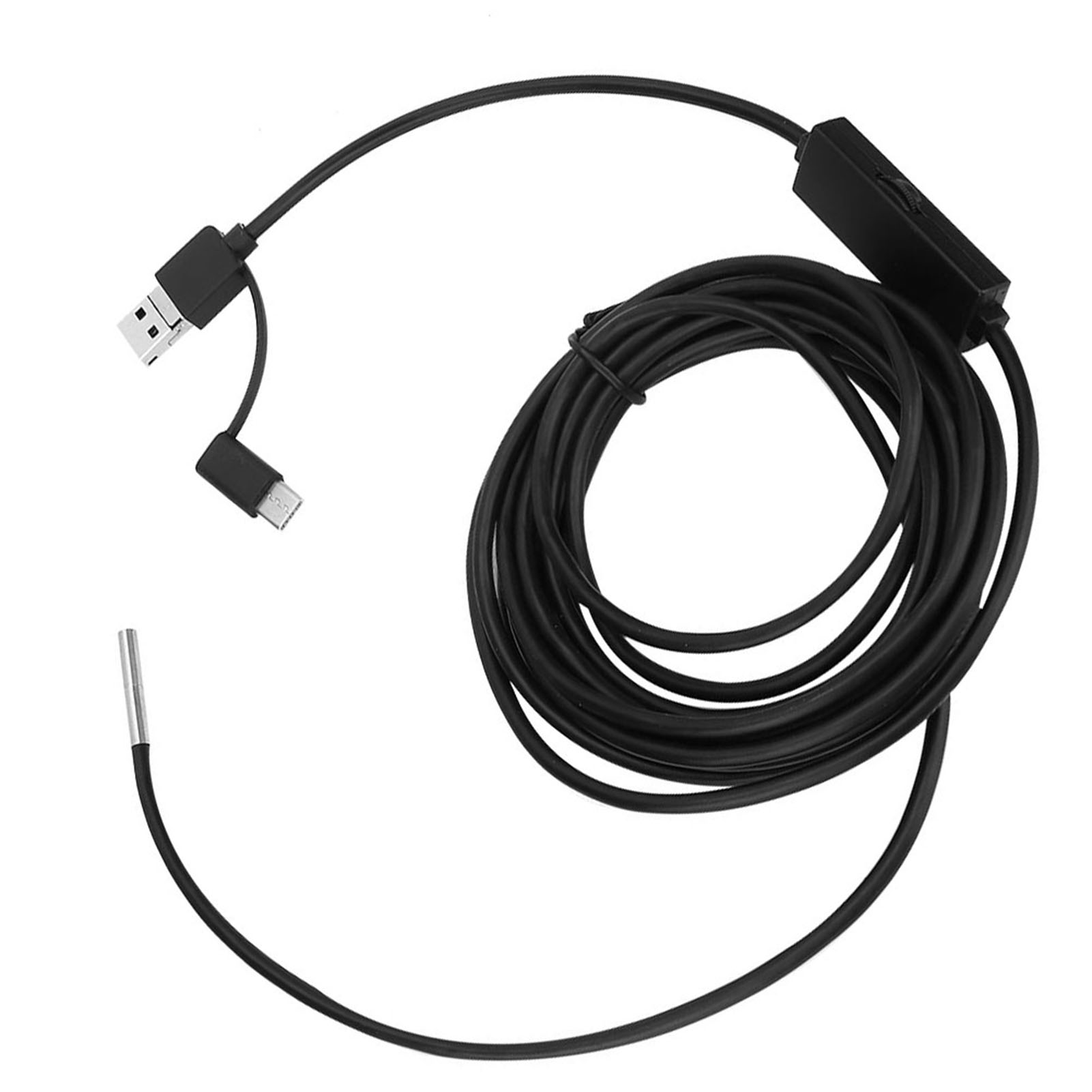Endoscope Étanche Haute Définition 3 En 1 Pour Téléphones Mobiles Android Typec, Avec Objectif De 3,9 Mm Et Câble De 3,5 M.