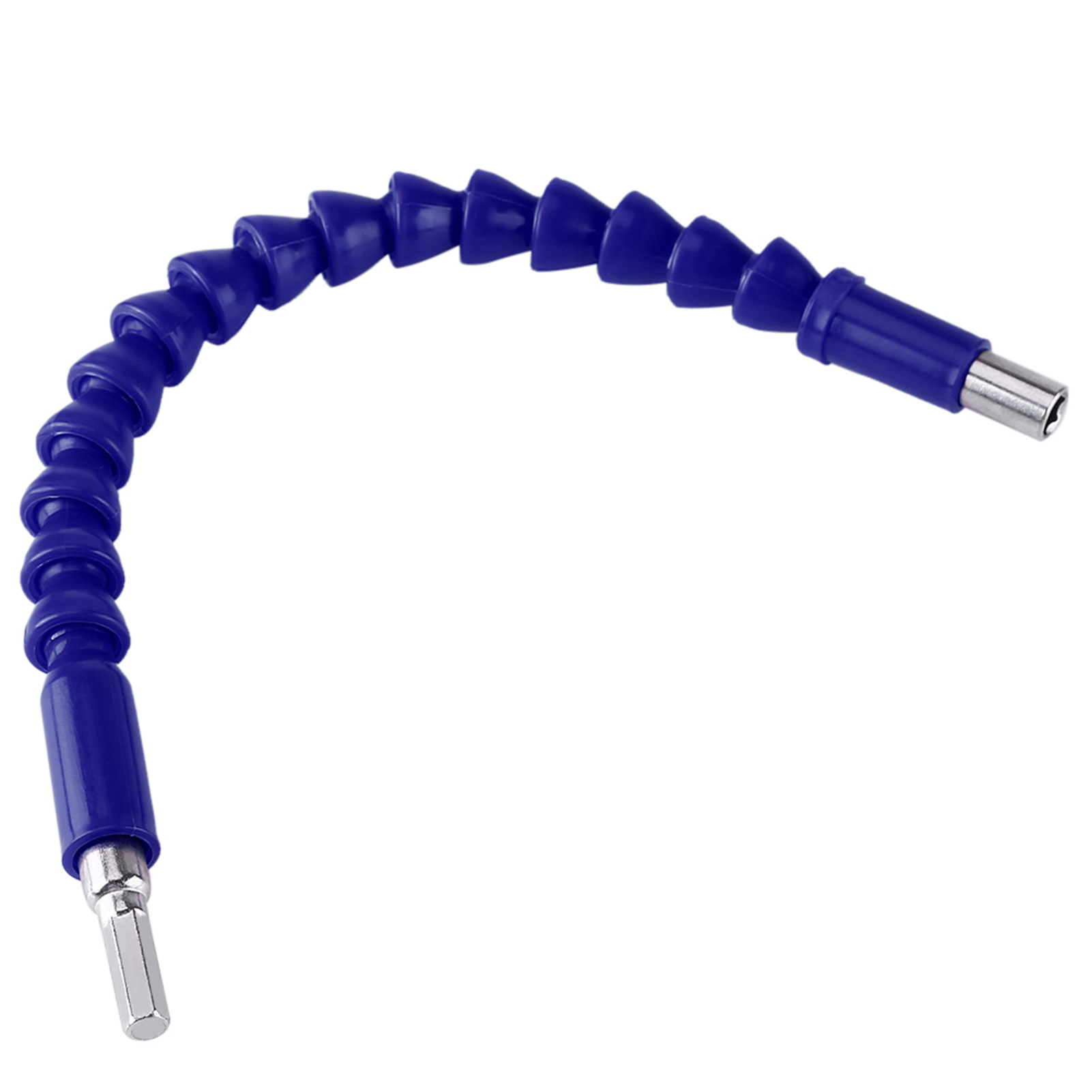Rallonge Flexible Pour Embouts De Tournevis À Tige Hexagonale 1/4" Avec Porte-embouts Et Connecteur (bleu)