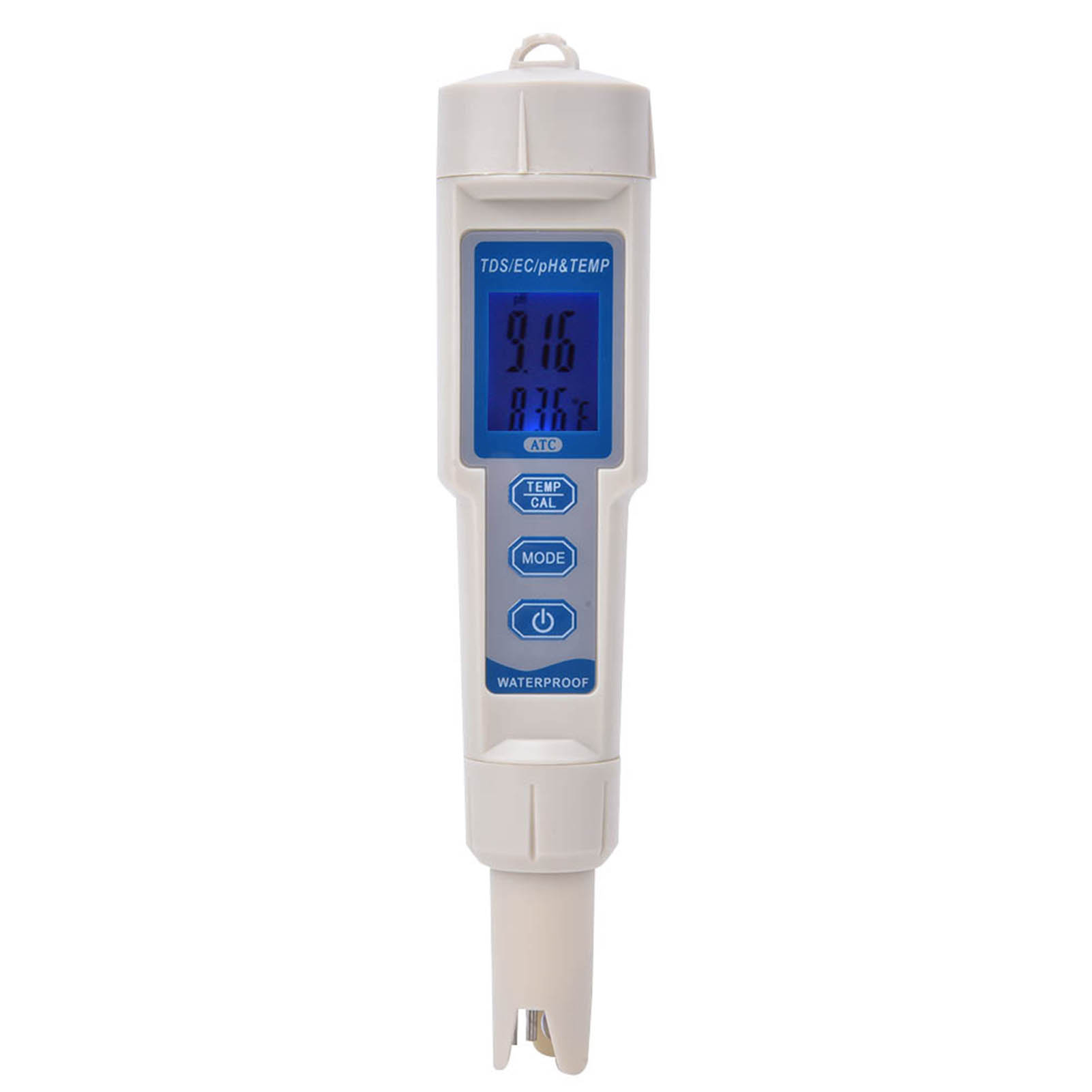 Stylo Testeur De Qualité De L'Eau Numérique Portable Multifonctionnel 4 En 1 : Ph/ec/tds/température
