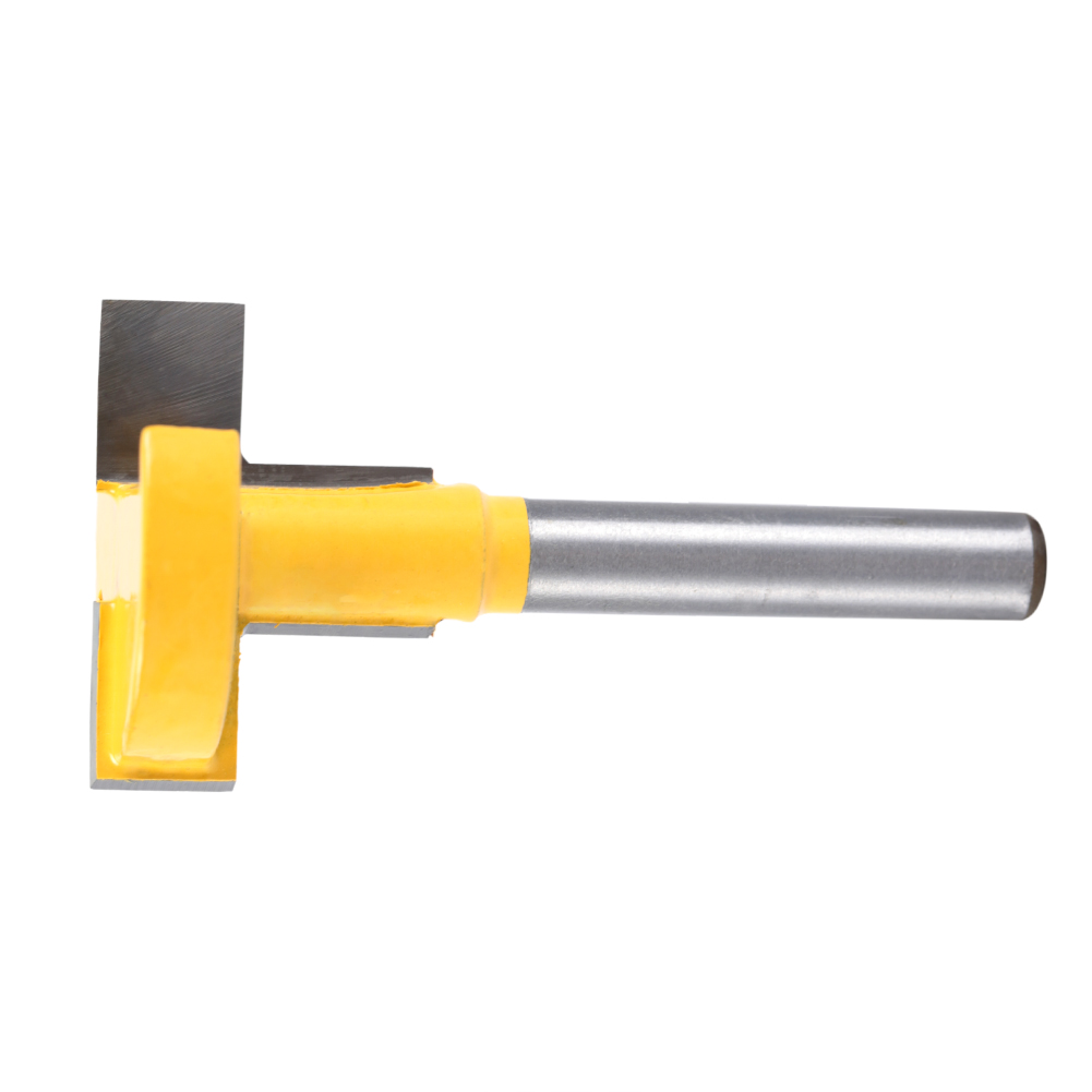 Fraise À Rainurer En T En Carbure Cémenté À Queue De 1/4" Pour Le Travail Du Bois (jaune 27 Mm)