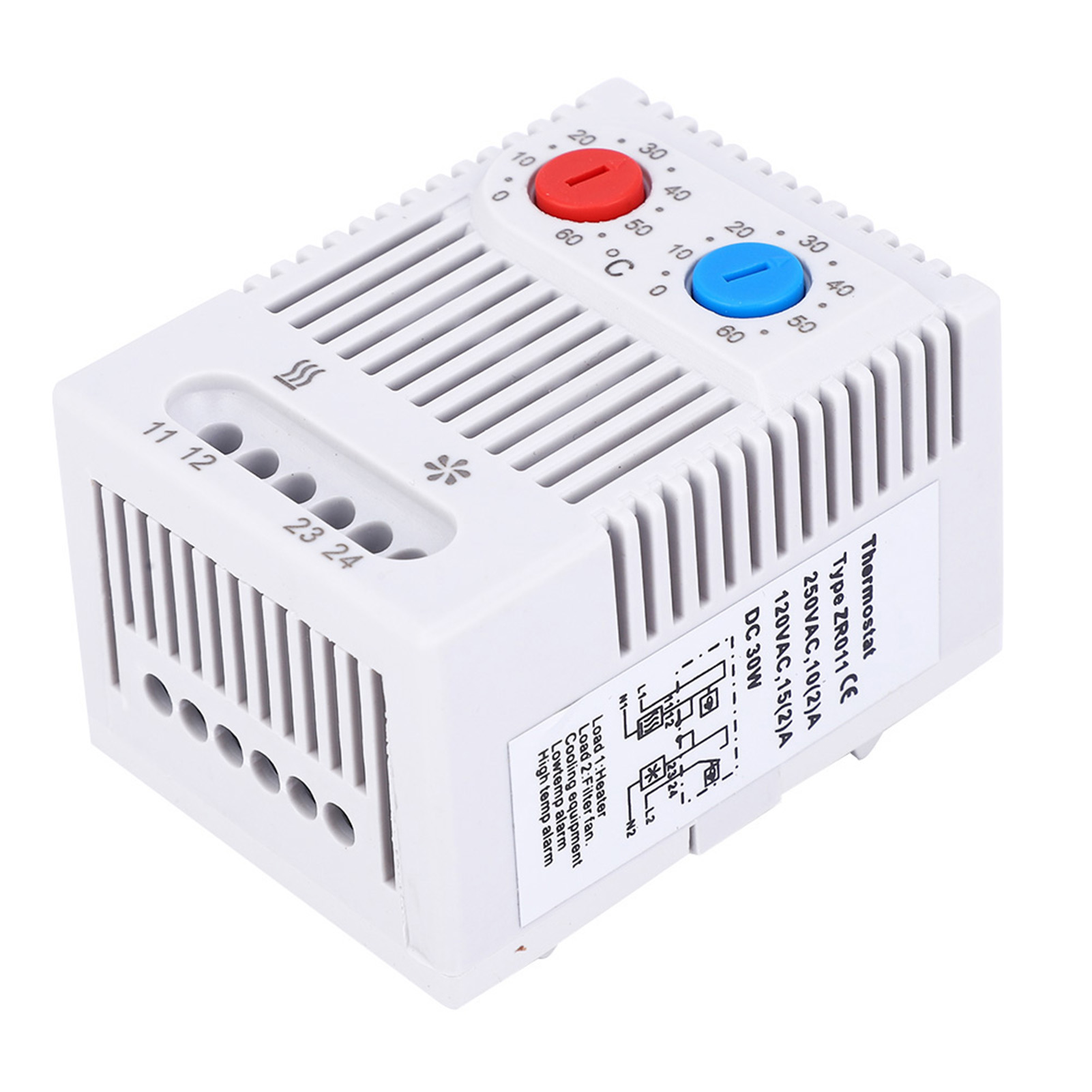 Thermostat Mécanique Réglable 0-60℃ Avec Interrupteur Marche/arrêt Zr011