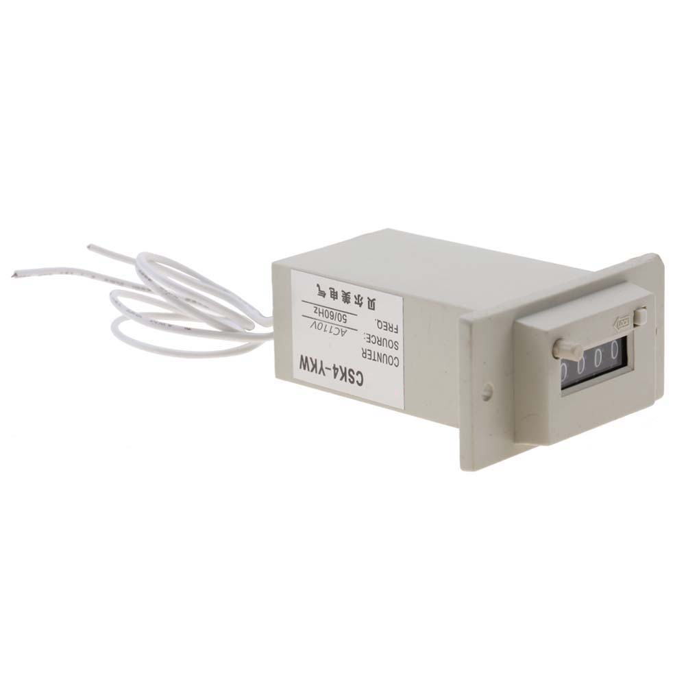 Compteur Électromagnétique 4 Chiffres Csk4-ykw Ac 110v (02)
