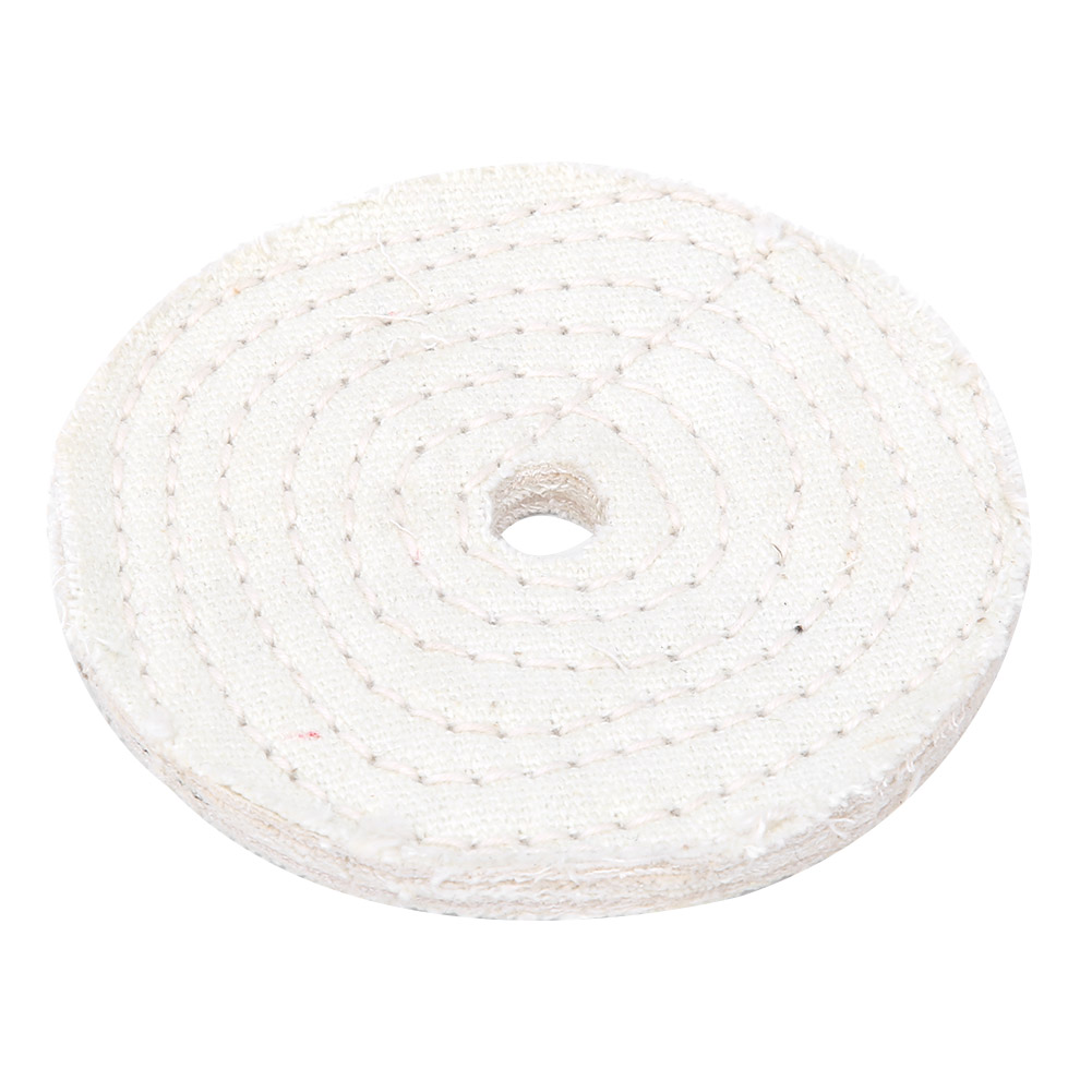 Lot De 5 Disques De Polissage En Coton Blanc Pour Métaux, Bijoux Et Miroirs, Outil Abrasif De 10 Cm (4 Pouces).