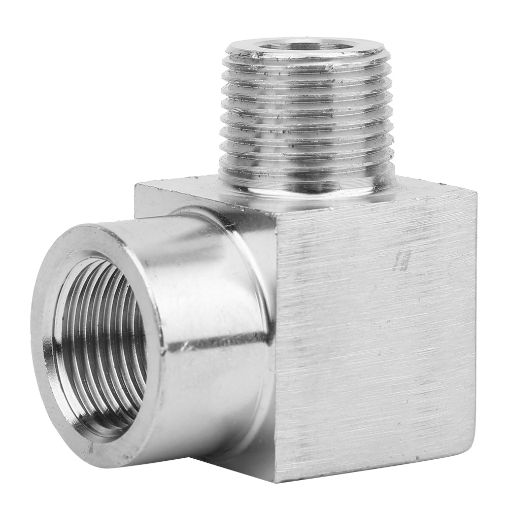 Raccord Coudé Fileté Bspp Femelle-mâle, Adaptateur De Tuyauterie, Connecteur Rapide Pour Air Et Huile 3/8 Po