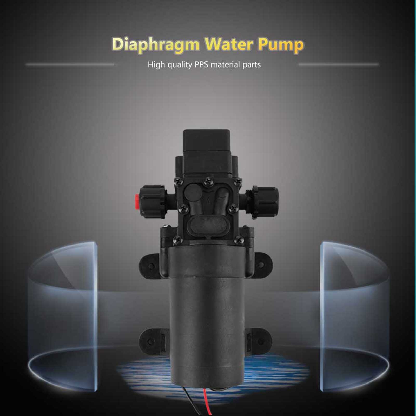 Pompe À Eau Auto-amorçante À Membrane 24 V Cc, 80 W, 5,5 L/min, Avec Pressostat Automatique