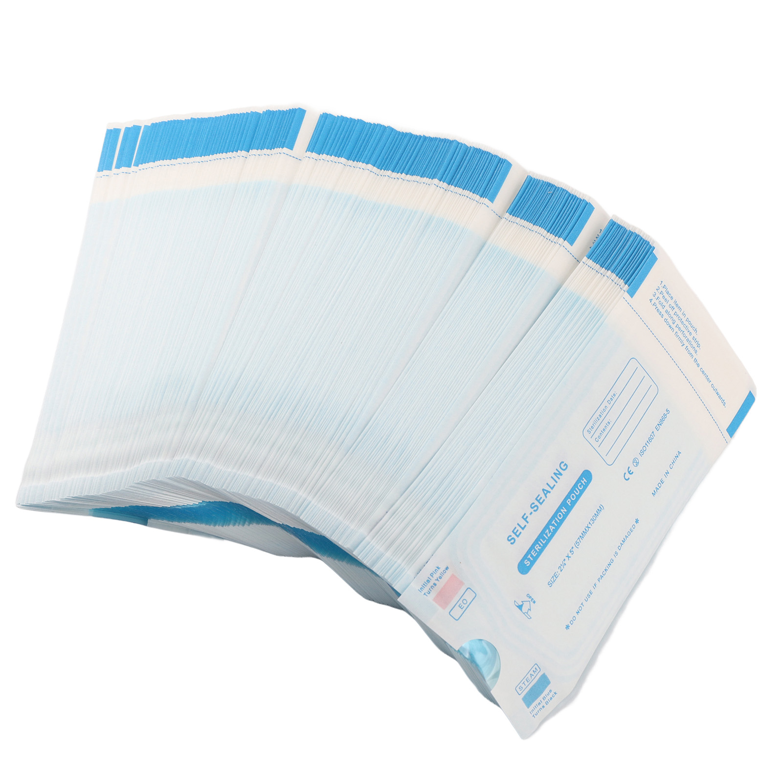 200 Sachets De Stérilisation Dentaire Et Médicale À Fermeture Automatique