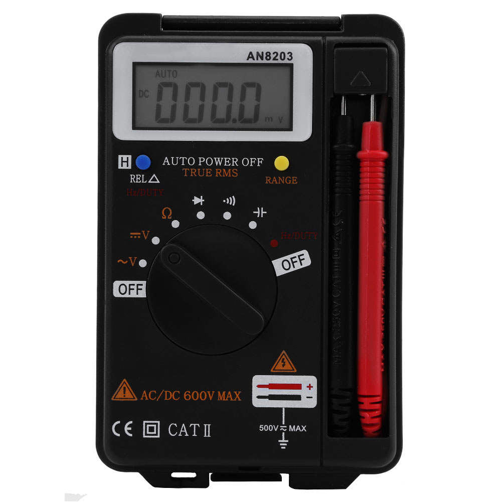 Multimètre Numérique Aneng An8203, Voltmètre Ac/dc, Ohmmètre, Écran Lcd, 4000 Points