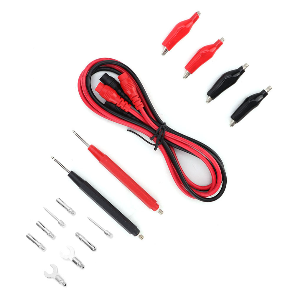 Kit De Multimètre Numérique Multifonction 6 En 1 Avec Cordons De Test, Sondes, Stylo, Câbles Et Pinces Crocodiles
