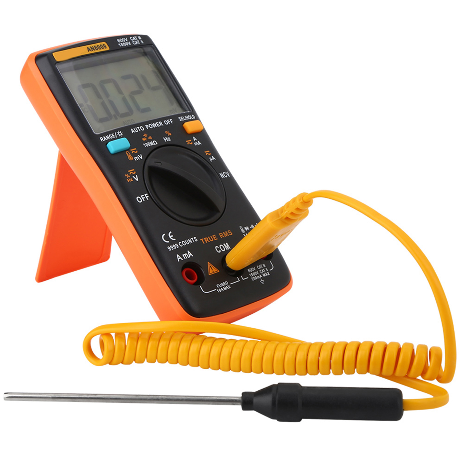 Multimètre Numérique Aneng An8009, Sélection Automatique De La Gamme, Mesure De Tension Efficace Vraie (true Rms) Ac/dc