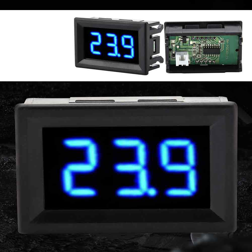 Voltmètre Numérique 0,56 Pouce À Deux Fils Cc 2,5-30 V, Affichage Led Numérique (bleu)