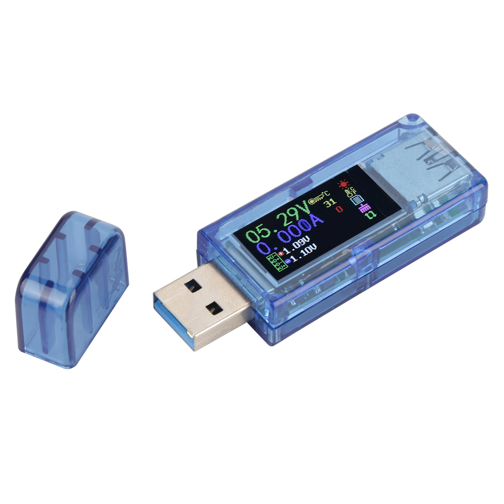 Multimètre, Chargeur Et Testeur Usb Ruideng At34 Avec Écran Lcd Couleur 3.0
