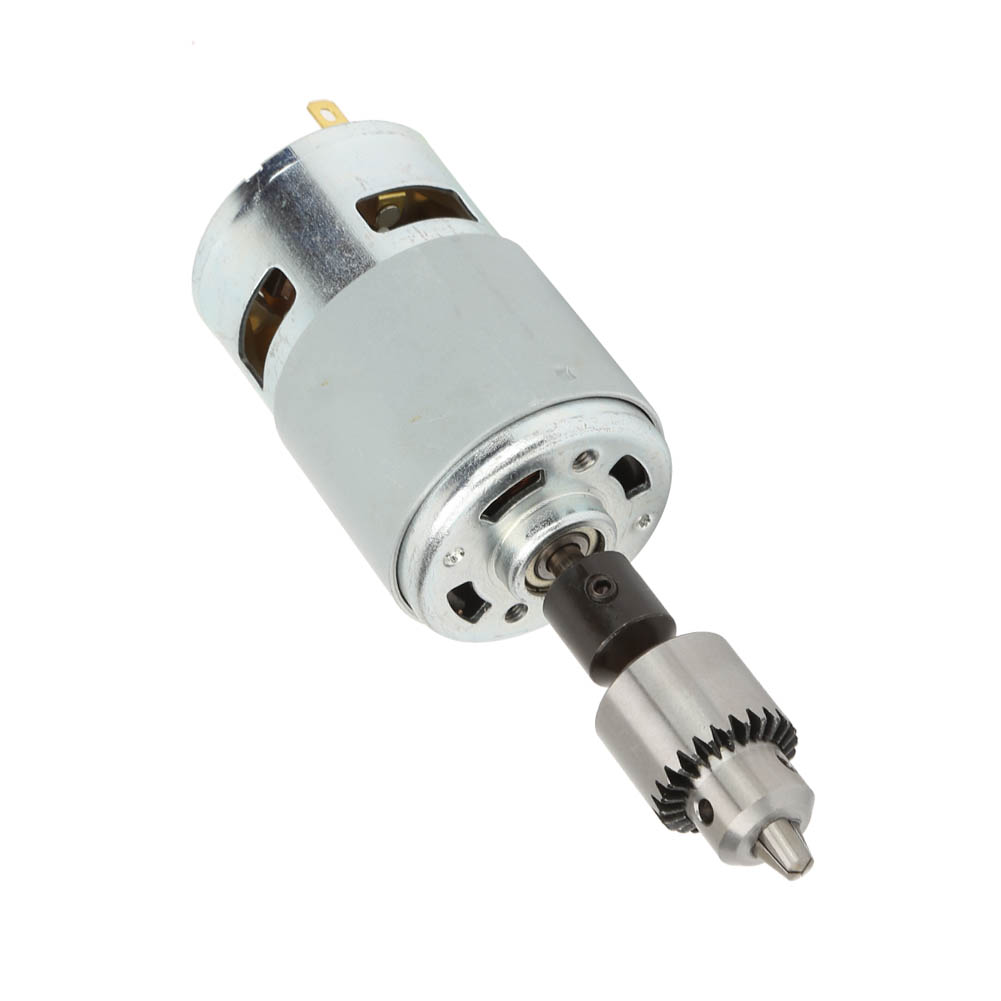 Moteur Électrique Haute Puissance 12-30 V 775 À Grand Couple, Arbre À Roulements À Billes Avec Ventilateur De Refroidissement