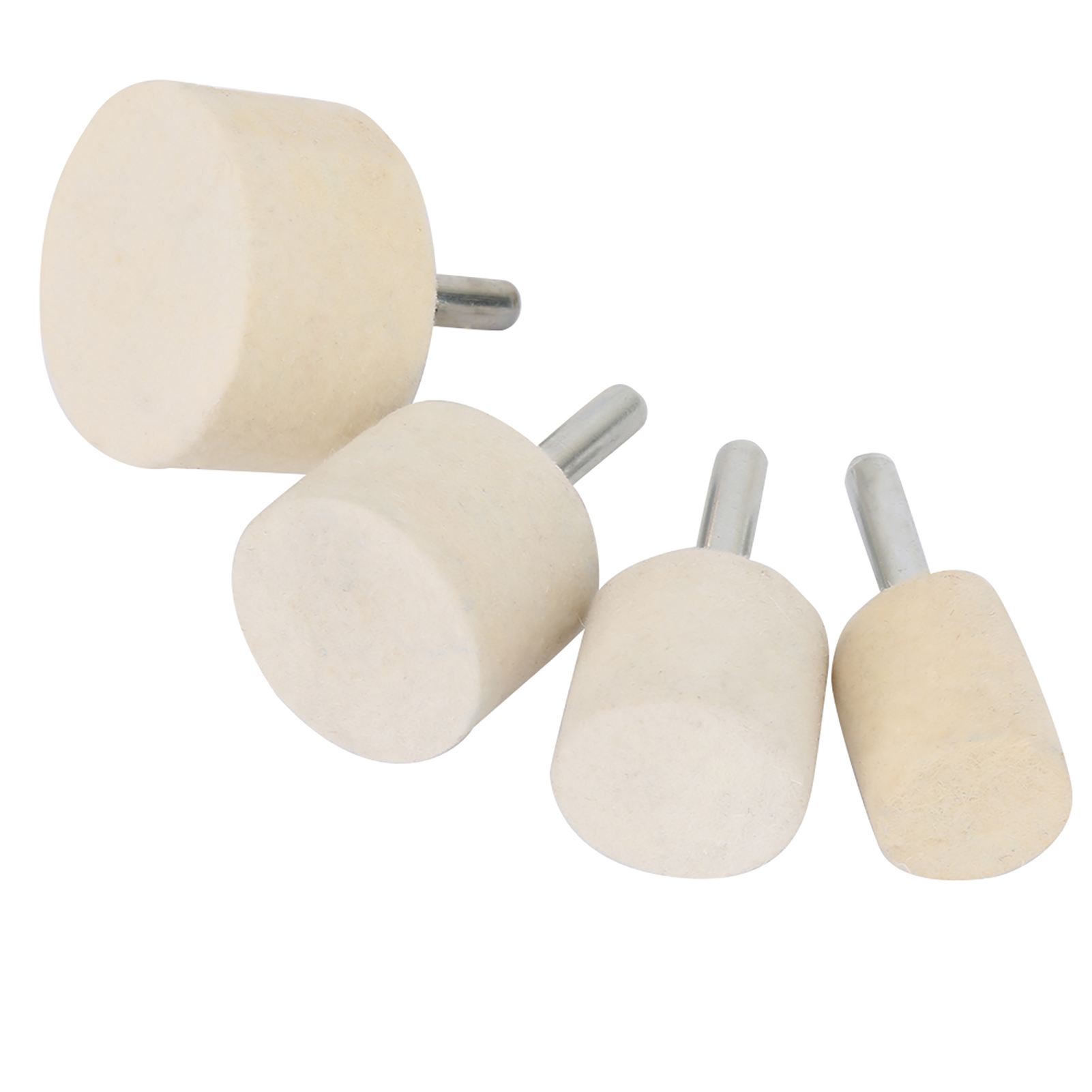 Lot De 5 Disques De Polissage En Feutre De Laine Avec Poudre D'Oxyde De Cérium (4 Pièces)