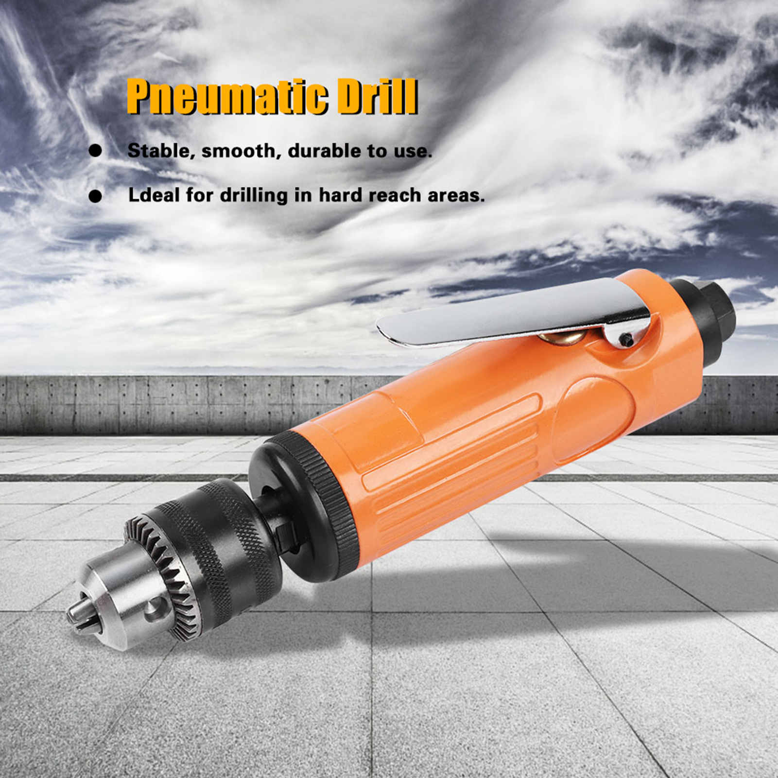 Perceuse Pneumatique Droite Haute Vitesse Kp556 3/8" (1800 Tr/min)