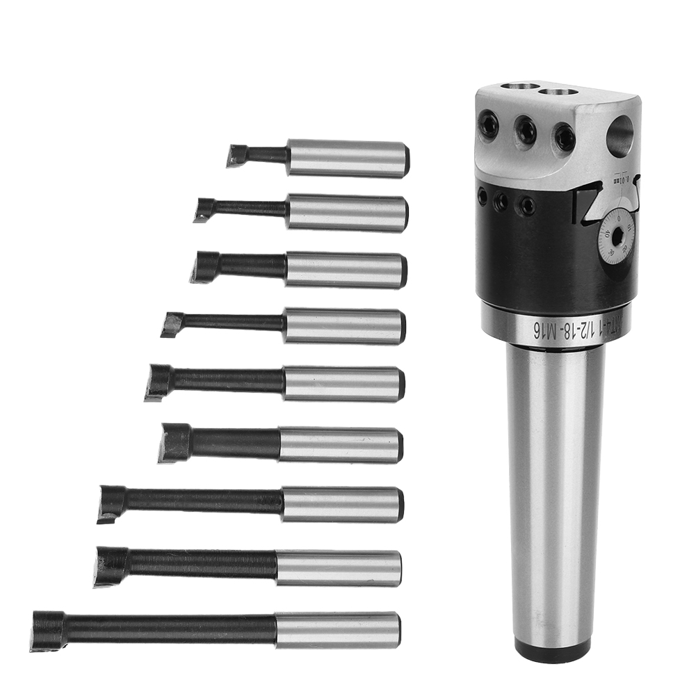 Tête D'Alésage En Acier Au Carbone Haute Dureté F1, Filetage De Queue 1-1/2-18unf, Tige M16 Mt4