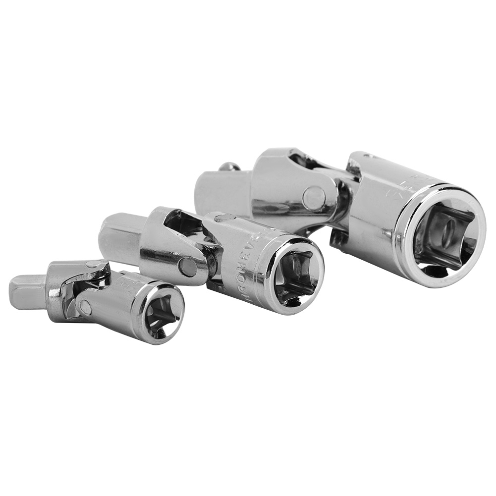 Lot De 3 Adaptateurs Universels En Acier Cr-v Poli Miroir Trempé 1/4 Po 3/8 Po 1/2 Po