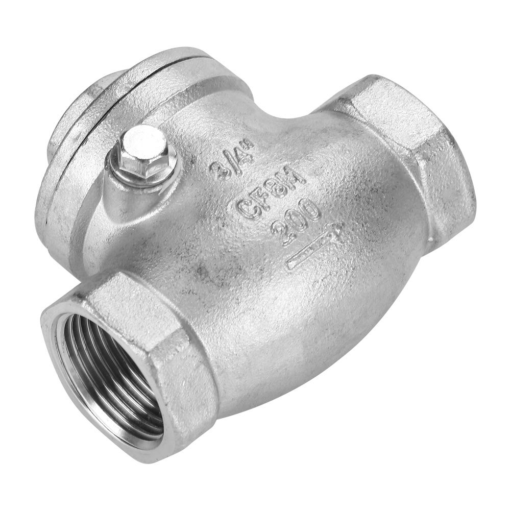 Clapet Anti-retour Unidirectionnel En Acier Inoxydable 3/4" Dn20, Filetage Femelle Wog 200 Psi