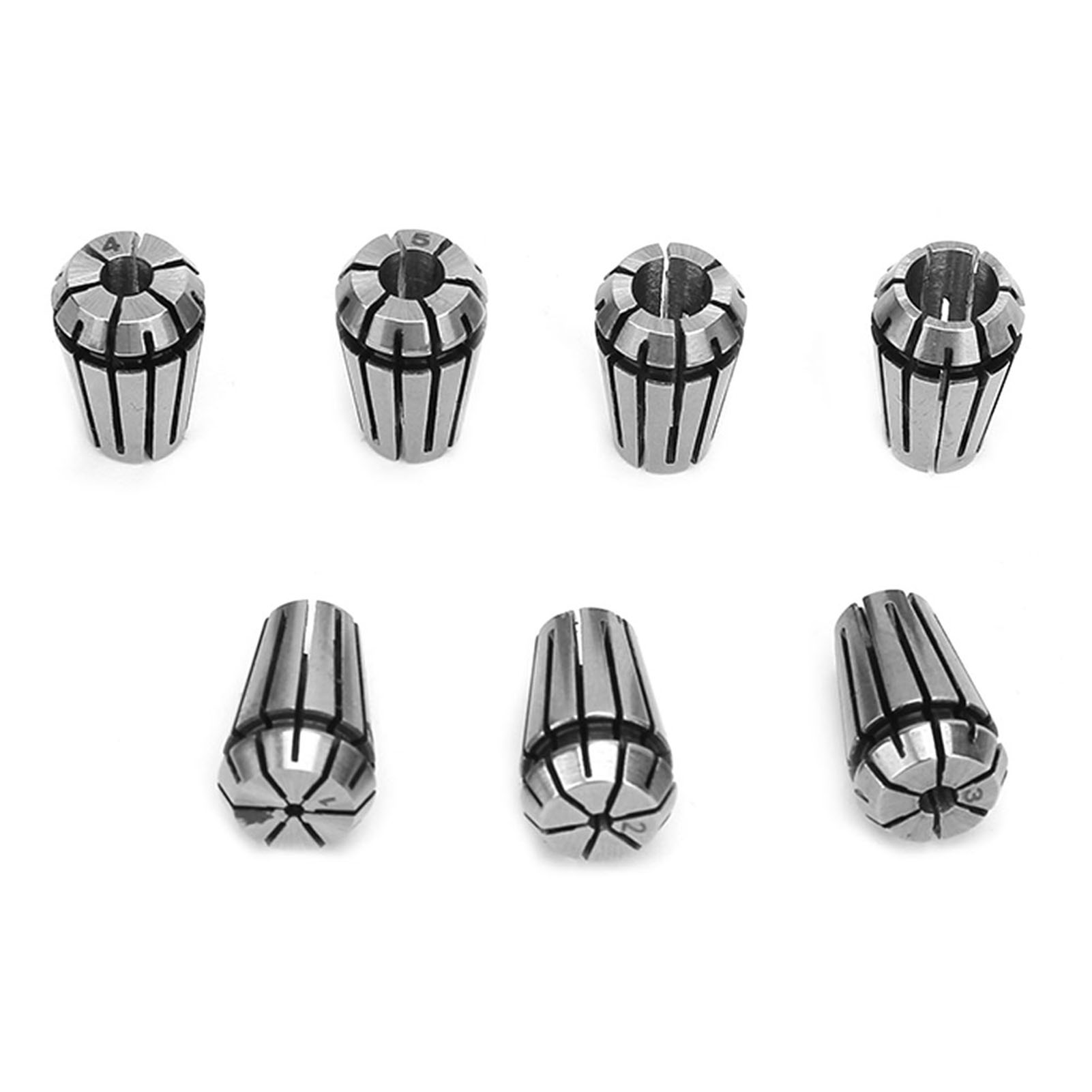 Ensemble De 7 Tiges D'Extension Pour Porte-arbre Moteur Er11 De 5 Mm Et De Pinces À Ressort Er11 De 1 À 7 Mm